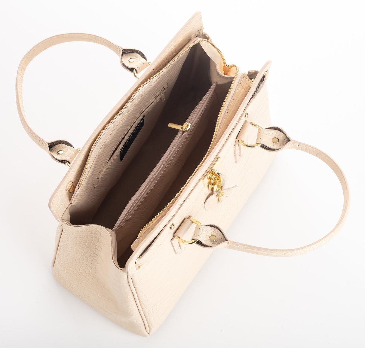 Bosccolo Shoulder Bag - Ecru Croco