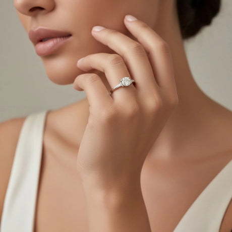 Krystal Couture Solitaire Ring Crystal Embellished with SWAROVSKI Crystals