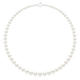 Necklace Prestige Semi-Round Freshwater Pearl White 11-5mm