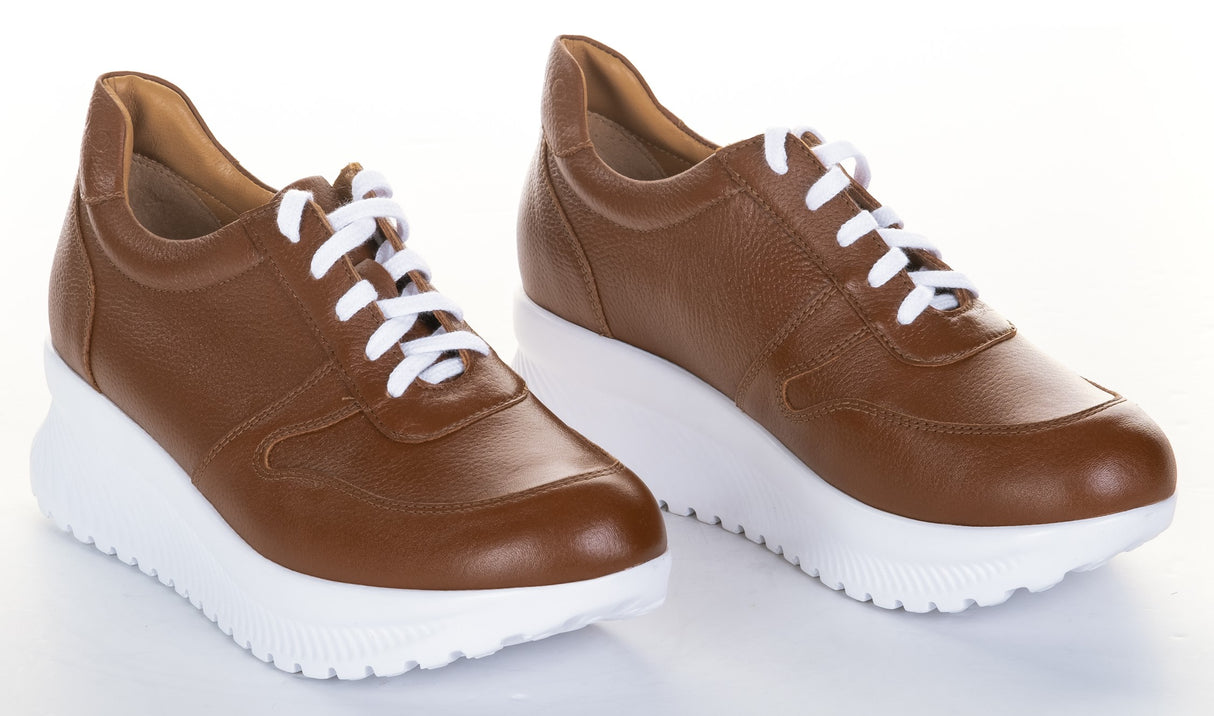 Bosccolo Womens Sneakers - Brown/White