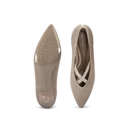 Countess Cross-Strap Kitten Heels - Sand