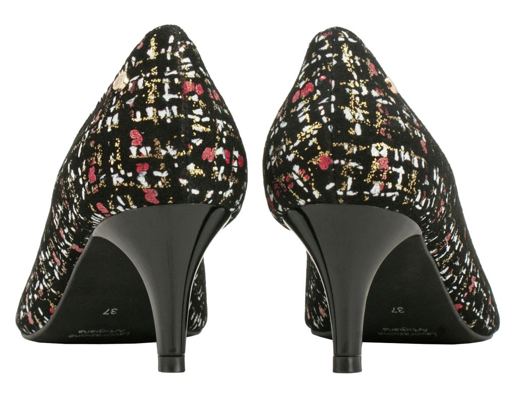 Bosccolo Womens High Heels - Red/Gold/Black