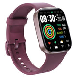 Bluetooth Smart Watch 1.96" TFT Touch Screen Temperature Heart Rate Blood Pressure BT 5.0 - Purple