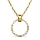Krystal Couture Orbit of Charm Necklace Embellished with SWAROVSKI Crystal in Gold
