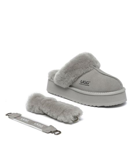 Australian Shepherd UGG Musa platform - Goat Grey
