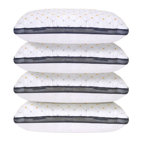 Royal Comfort Luxury Chiro Comfort Air Mesh Pillow - 4 Pack