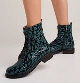Bosccolo Womens Boots - Black/Green