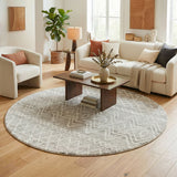 Oasis 453 Grey Round Rug