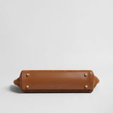 Suede Leather Winged Shoulder Bag - Brown
