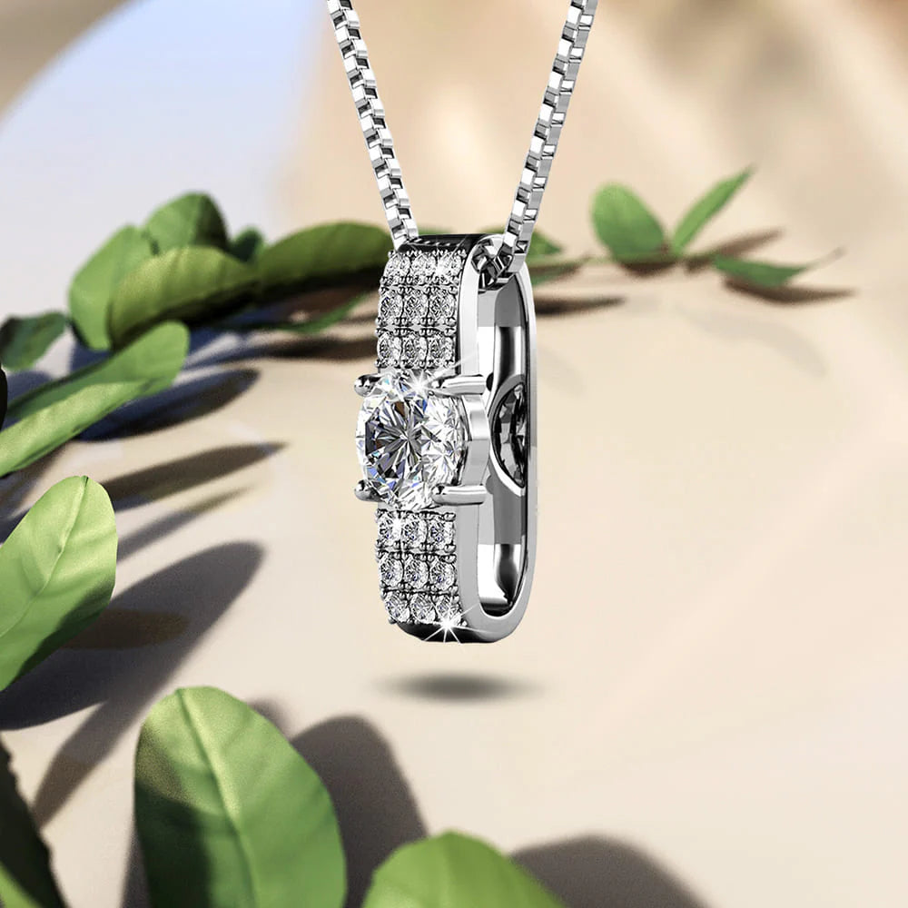 Krystal Couture Designer Pendant Necklace Embellished with SWAROVSKI Crystals