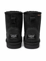 Australian Leather Ugg Mini Uggs - Black - AU5