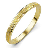 Bullion Gold Deva Glitter Textured Stacker Ring