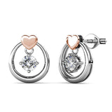 Krystal Couture Felina Love Earrings Embellished with SWAROVSKI Crystals