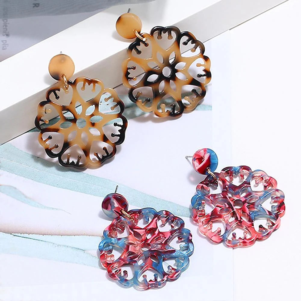 Obsession Kaleidoscopic Drop Earrings Gold