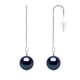 Manufacture Royale Drop Drop Earrings Freshwater Pearl Black White Gold