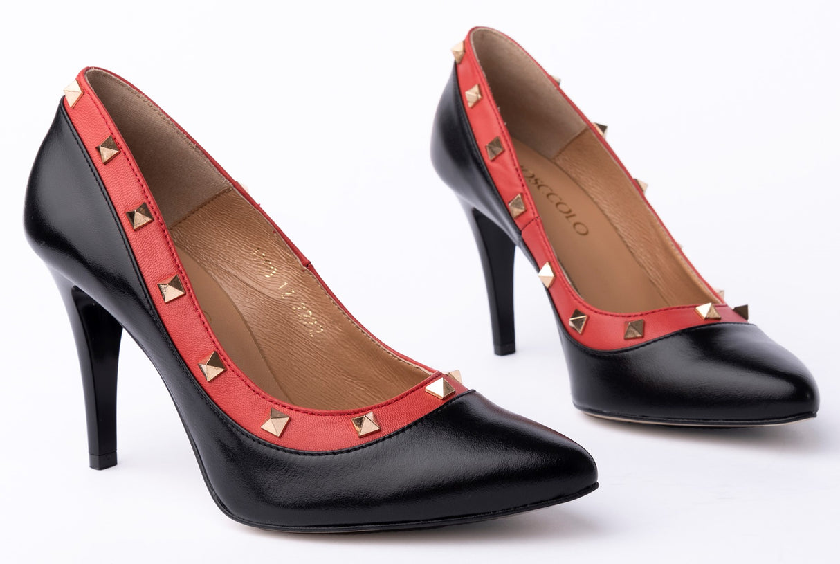 Bosccolo Womens Heels - Black/Red