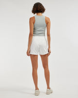 Amelius Abigail Rolled Hem Short - White
