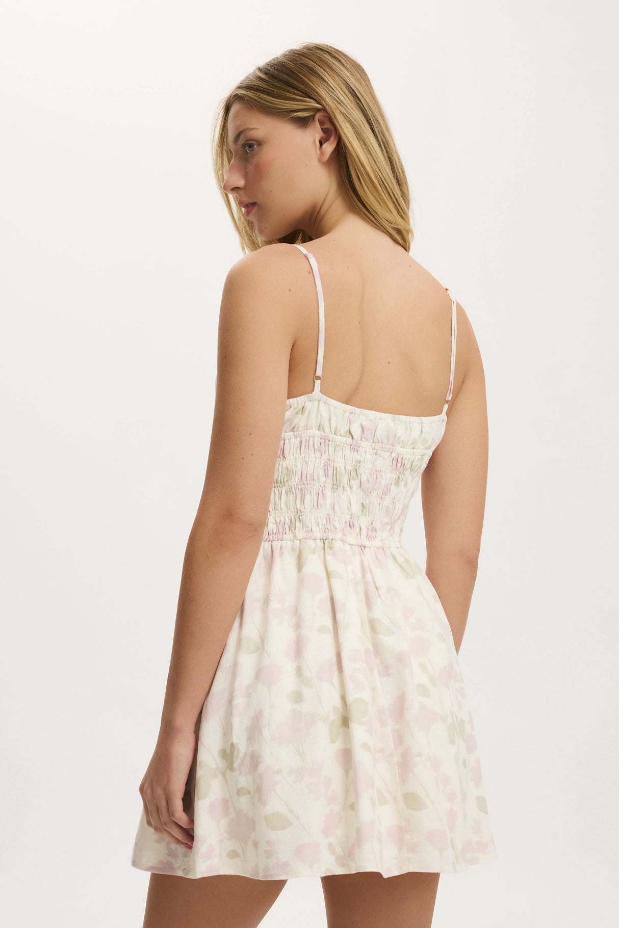 Cotton On Women's Haven Strappy Mini Dress - Lilia Floral Gardenia