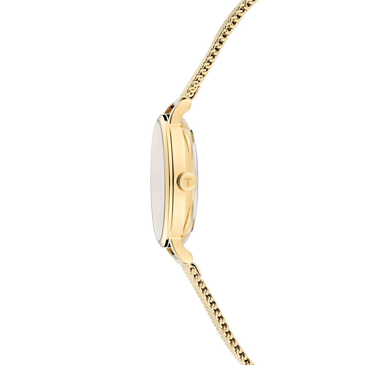 Ted Baker Womens Staciie Gold Pink Dial Gold Mesh