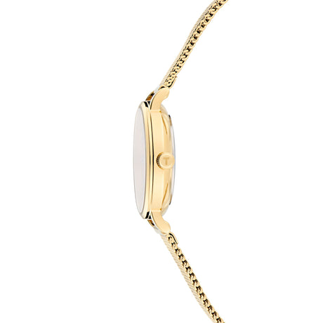 Ted Baker Womens Staciie Gold Pink Dial Gold Mesh