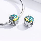 Solid 925 Sterling Silver Captain Dolphin Charm