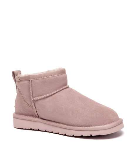 Julia Cow Suede Boots in Dawn Pink
