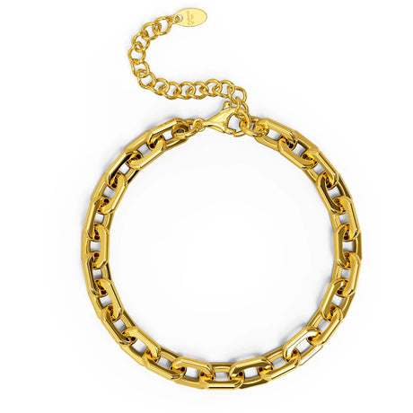 Bullion Gold Cable Chain Link Bracelet
