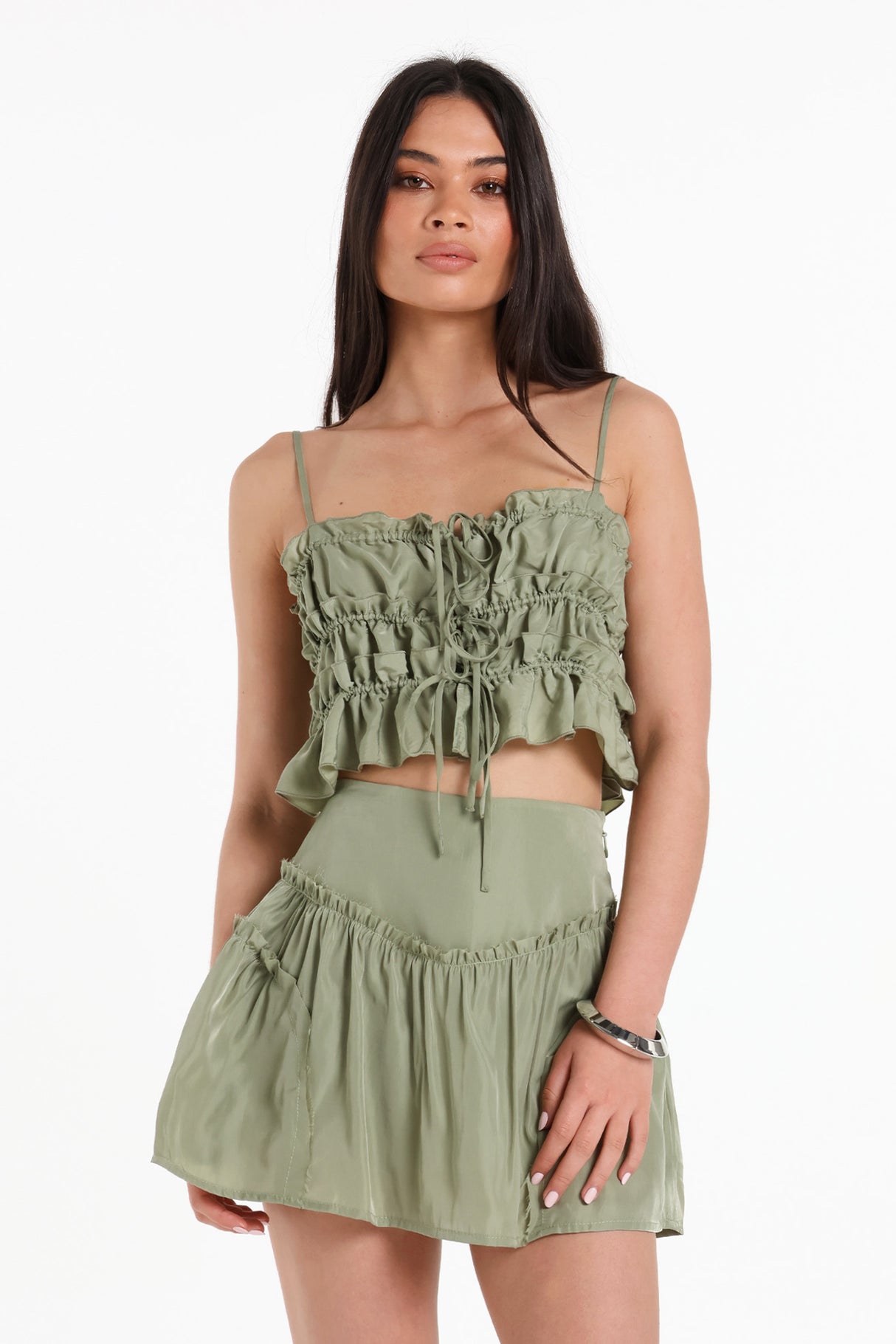 Lost In Lunar Women's Effie Skort - Dark Sage