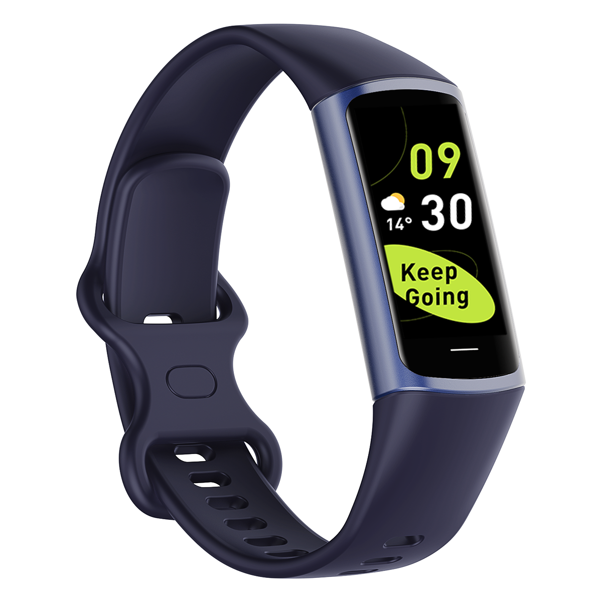 TODO Fitness Tracker Smart Watch BT 5.0 Body Thermometer Temperature BPM Monitor - Blue