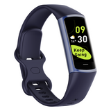 TODO Fitness Tracker Smart Watch BT 5.0 Body Thermometer Temperature BPM Monitor - Blue