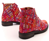 Bosccolo Womens Ankle Boots - Multi-Red