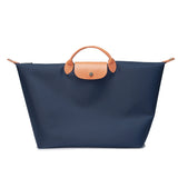 BAMEI Extra-Large Water-Resistant Nylon Travel Tote Bag - Navy