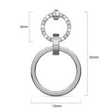 Krystal Couture Orbit of Radiance Earrings Embellished with SWAROVSKI Crystal in White Gold
