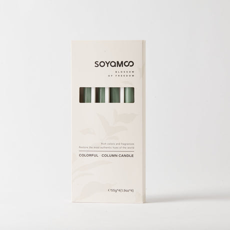 Ebony Bergamot Colored Taper Candles