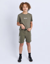 St Goliath Boys Podium Fleece Short - Khaki
