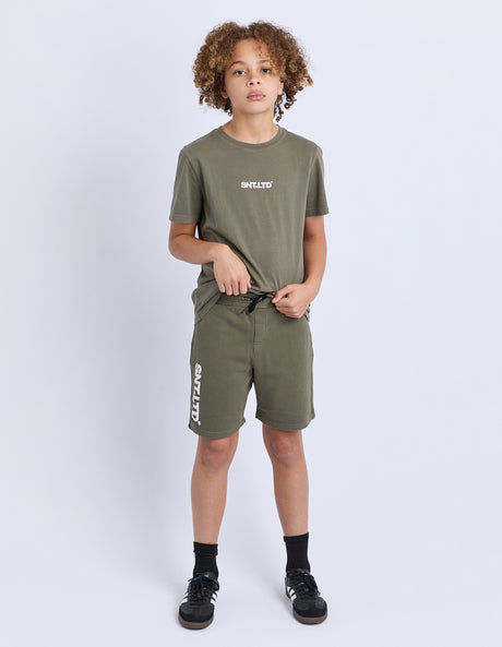 St Goliath Boys Podium Fleece Short - Khaki