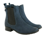 Bosccolo Womens Boots Elastic-Sides - Blue