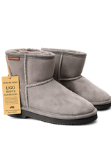 Australian-Leather Ugg Kids Classic-Short - Grey - AU1