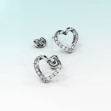 Krystal Couture Innocent Heart Stud Earrings Embellished with SWAROVSKI Crystals