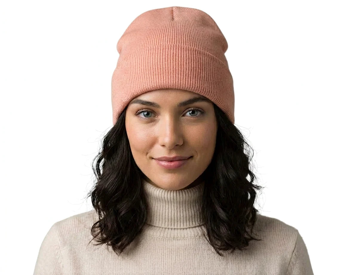 Cherry Red Marle Beanie - Pink