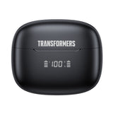 Transformers Wireless Earbud Earphones Bluetooth V5.4 ANC Noise Cancelling TF-T27 - Black