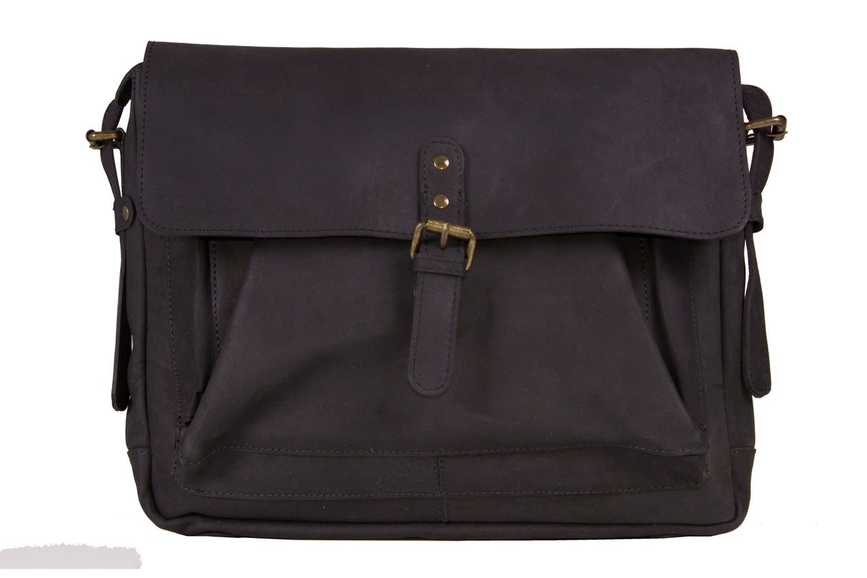 Mens Black Leather Bag
