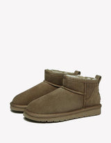 Julia Cow Suede Boots in Caribou