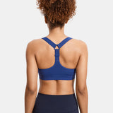 Power On Racerback High Impact Adjustable Padded Wireless Bra - Navy