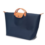BAMEI Extra-Large Water-Resistant Nylon Travel Tote Bag - Navy