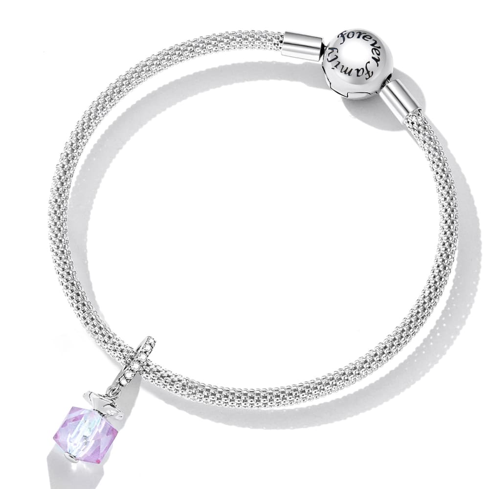 Solid 925 Signature Silver Magic Cuboid Charm