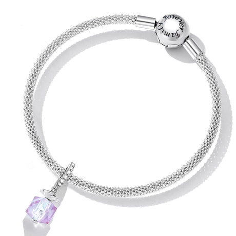 Solid 925 Signature Silver Magic Cuboid Charm