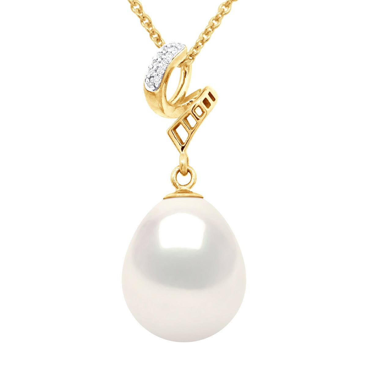Pendant Volutes - Natural White - Longueur 18 cm