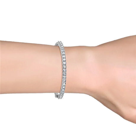 Krystal Couture Grandeur Bangle Embellished with SWAROVSKI Crystals
