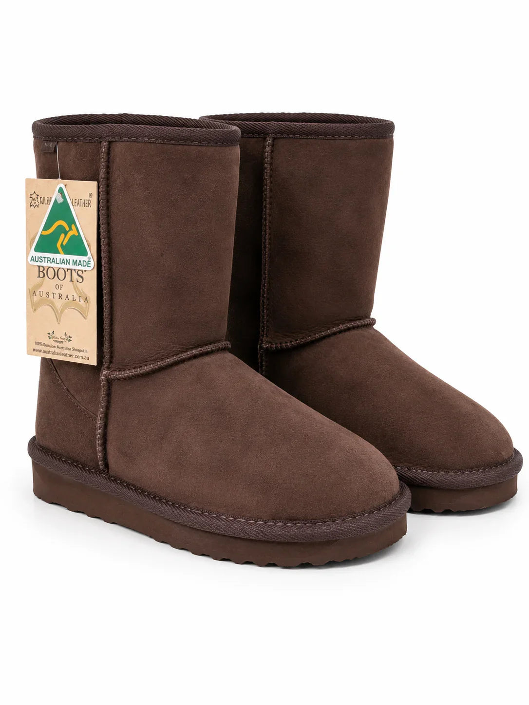 Australian Leather Ugg Classic Short - Chocolate - AU5